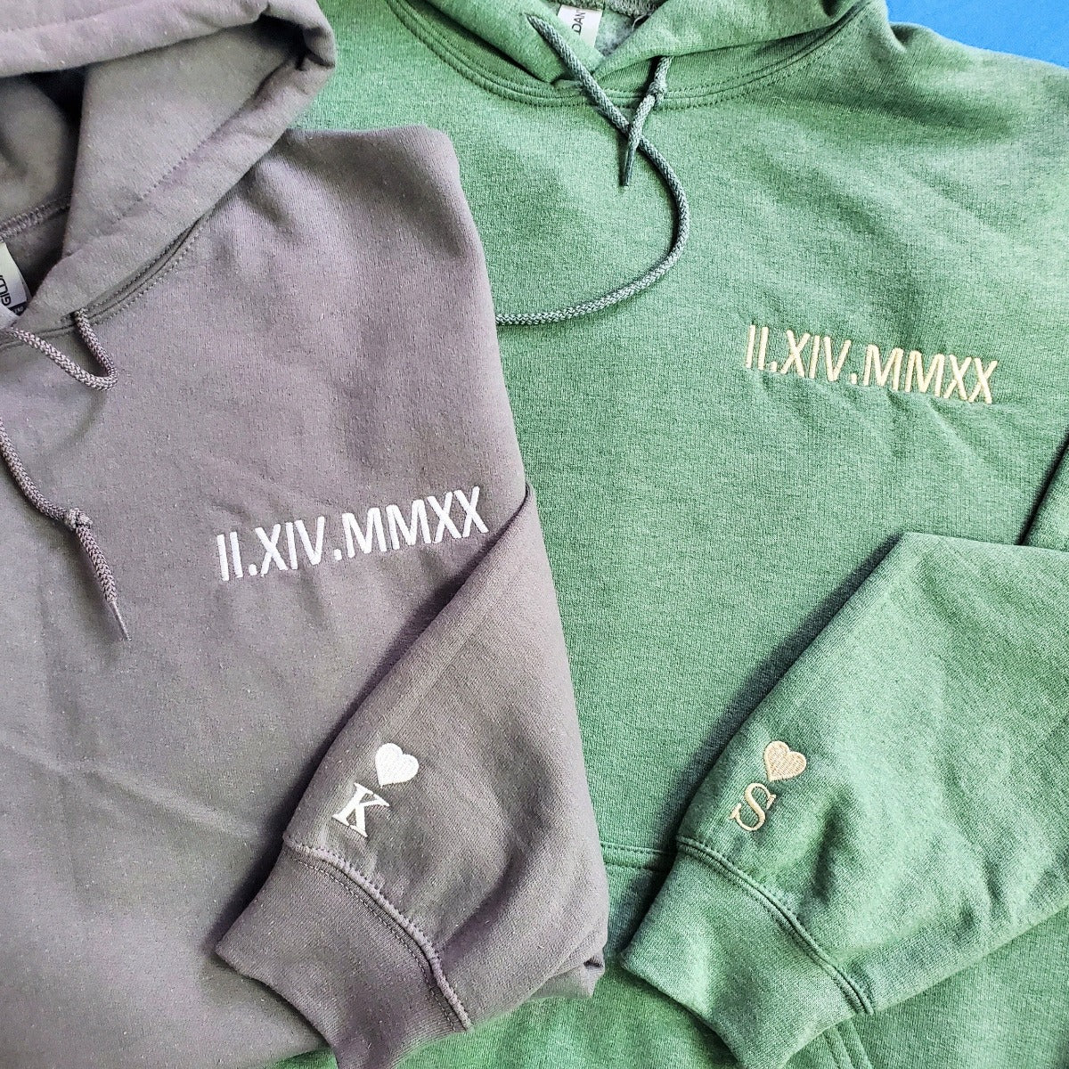 Custom Embroidered Cute Valentines Day Sweatshirt or Hoodie