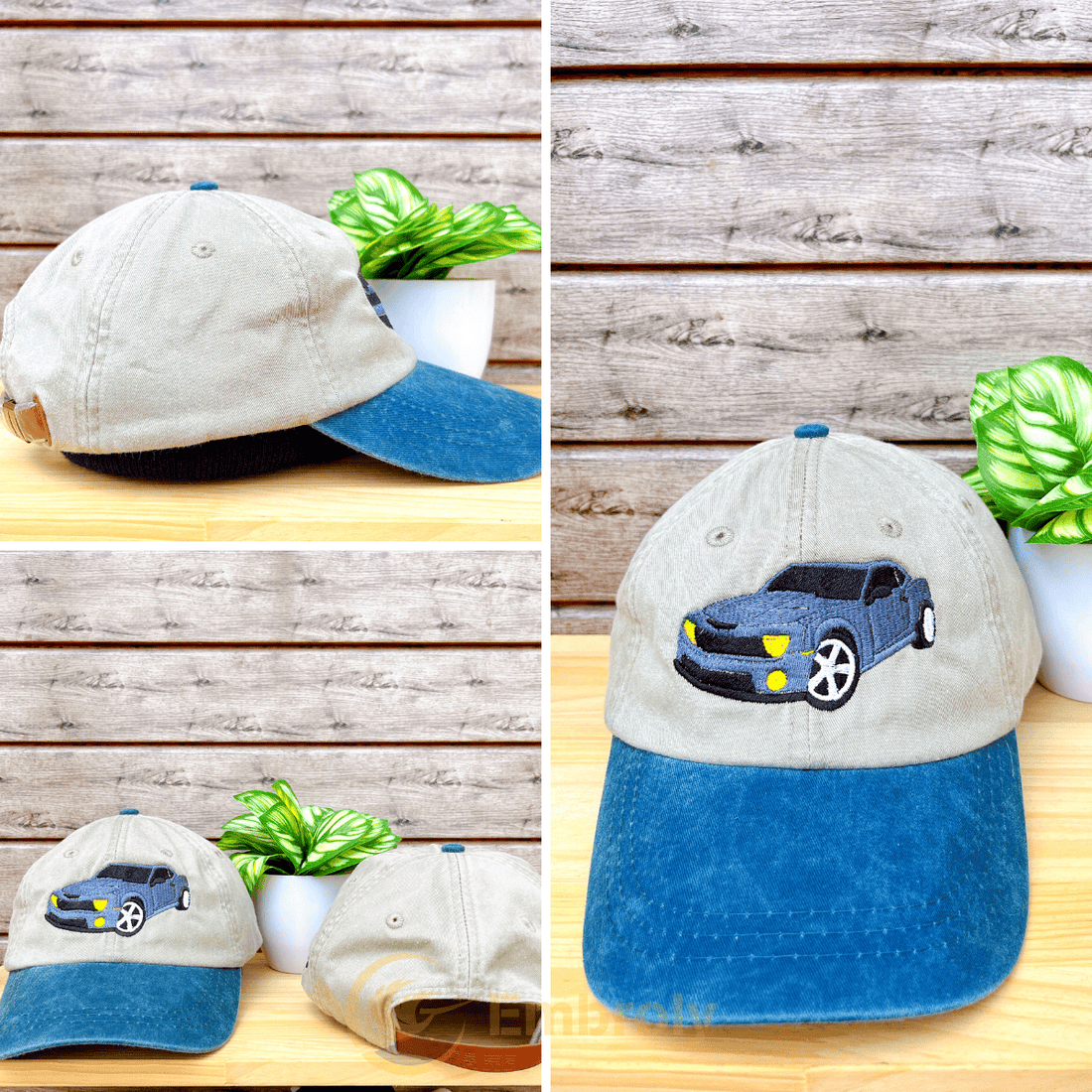 Custom Embroidered Car Hat with Same Design