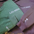 Custom Embroidered Husband and Wife Hoodie or Sweatshirt, Personalized Gift for Husband and Wife