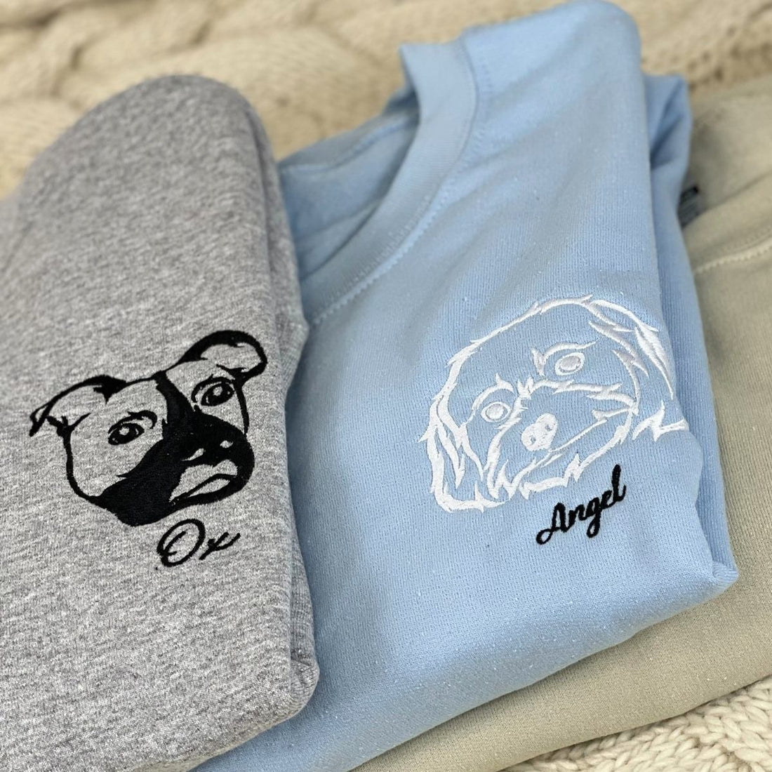 Golden Retriever Sweatshirt or Hoodie, Custom Embroidered Gift from Photo Name