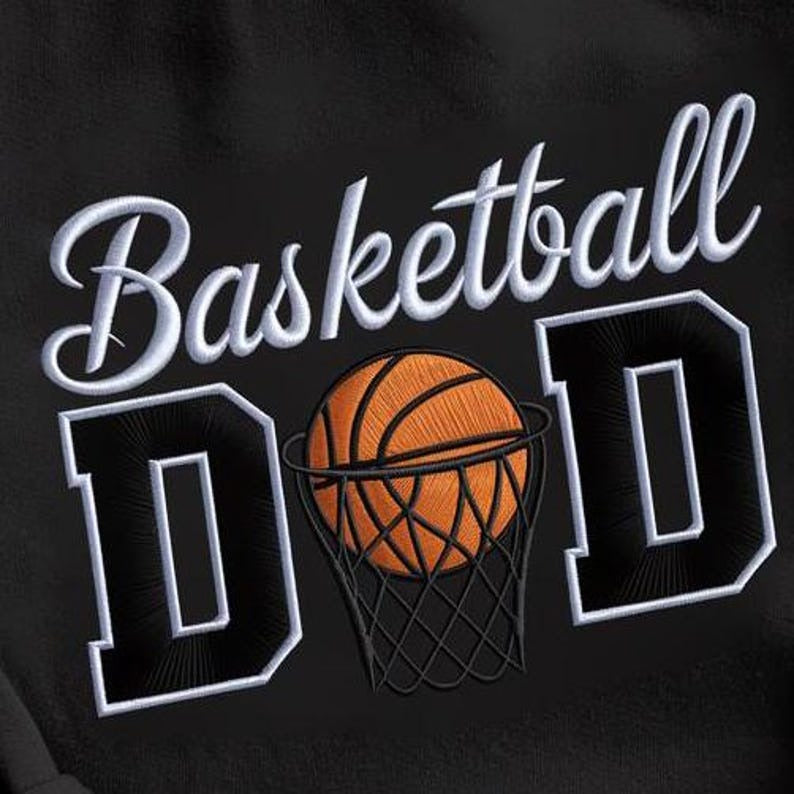 Basketball Dad Embroidered Sweatshirt, Basketball Lover Shirt, Basketball Dad Shirt, Fathers Day Shirt, Dad Birthday Gift, Basketball Shirt