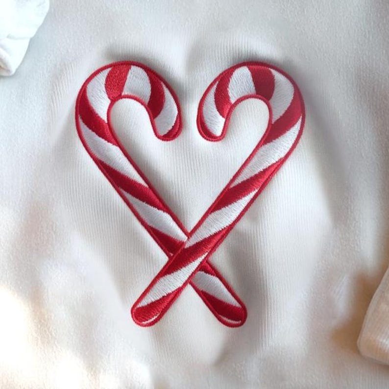 Candy Cane Embroidered Sweatshirt, Retro Christmas Sweatshirt, Holiday Sweatshirt, Merry Christmas Sweatshirt, Cute Christmas Sweatshirt
