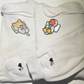 Cat x Cute Goose Custom Embroidered Matching Hoodies For Couples