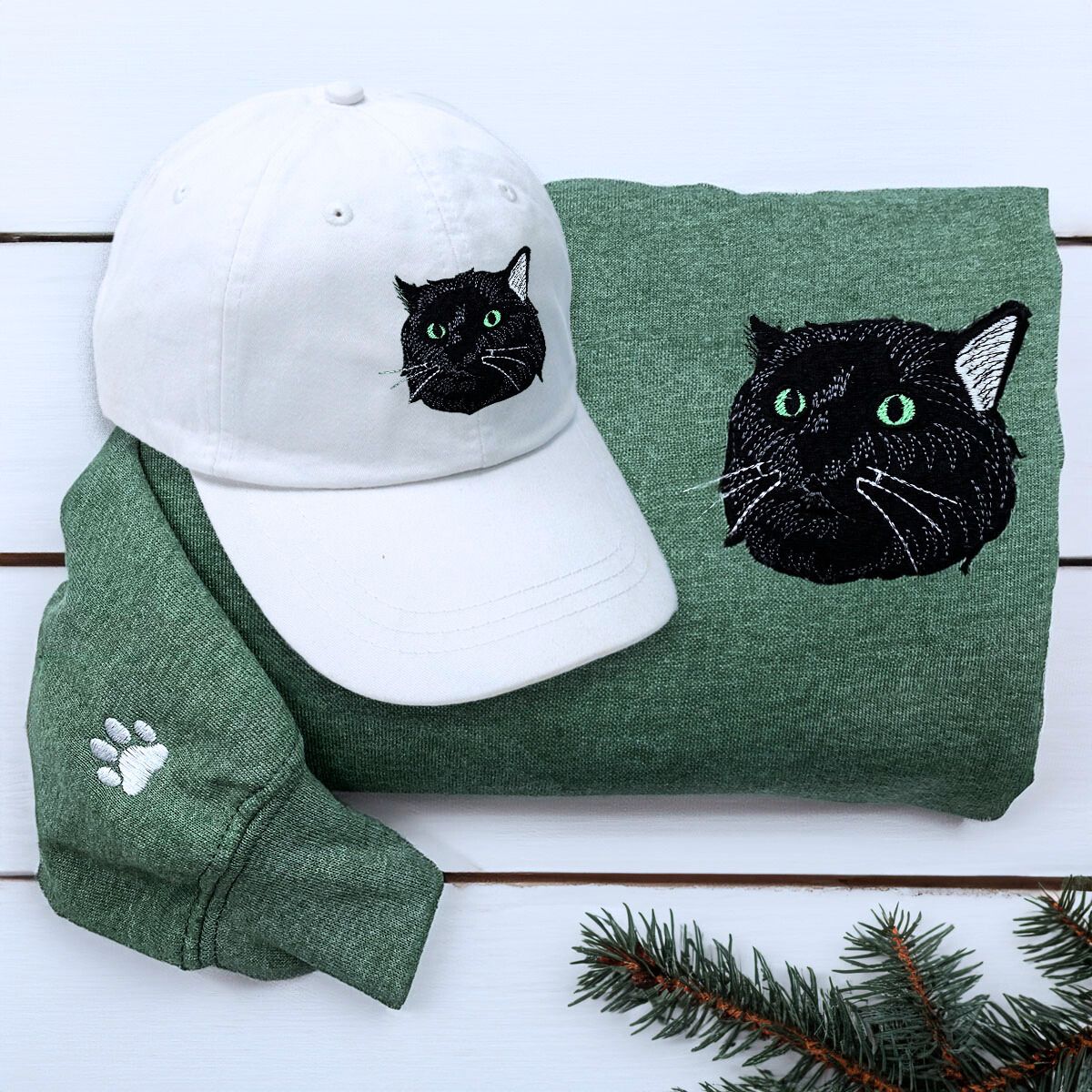 Cat Loverâ€™s Cozy Combo: Sweatshirt & Matching Hat Set