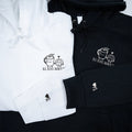 Cookie and Milk Cute Custom Roman Numeral Matching Embroidered Hoodies For Couples