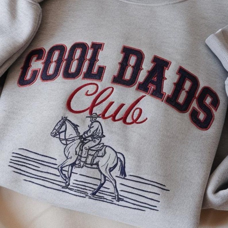 Cool Dads Club Embroidered Sweatshirt, Cowboy Shirt, Funny Husband Shirt, Fathers Day Gift, Daddy Shirt, Dad to Be Gift, Cool Dad Sweatshirt