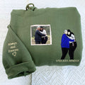 Personalized Date Hoodie, Sweatshirt Anniversary Year Embroidered Matching Couples Gifts