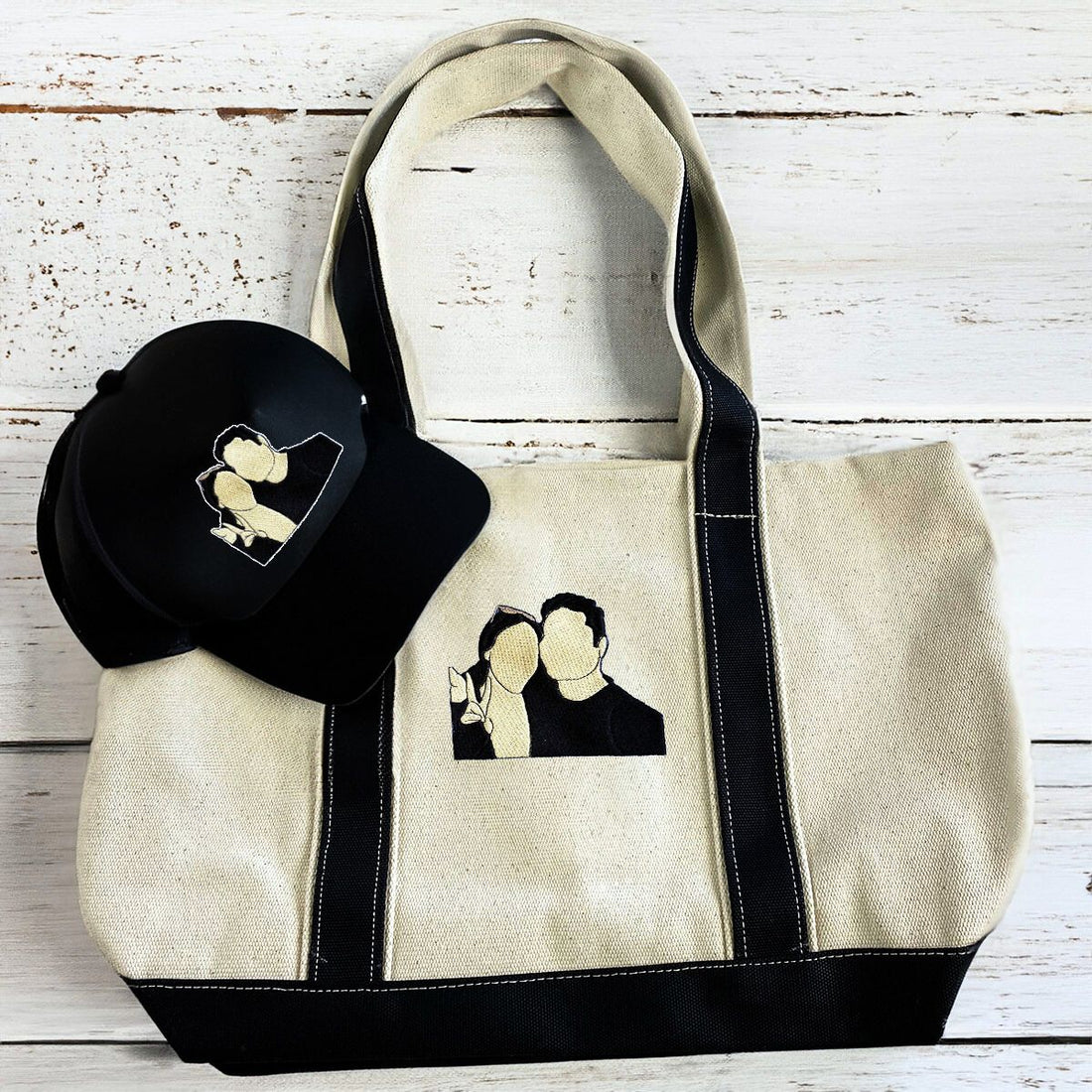 His & Hers Trio Pack: Embroidered Sweatshirt & Hat & Tote Bag