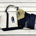His & Hers Trio Pack: Embroidered Sweatshirt & Hat & Tote Bag