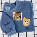 Comfort ColorÂ® Custom Embroidered Dog Dad Sweatshirt
