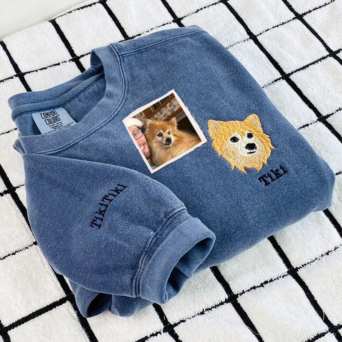 Comfort ColorÂ® Custom Embroidered Dog Dad Sweatshirt