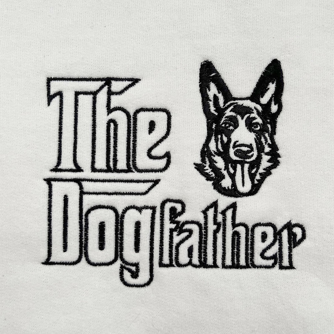 Custom German Shepherd Dog Dad Embroidered Collar Shirt, Personalized The DogFather Shirt German Shepherd, Gifts For German Shepherd Lovers