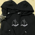 Custom Embroidered Birds in Love Matching Hoodies for Couples