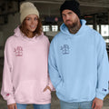 Custom Embroidered Cute Rabbit Love Matching Hoodies for Couples