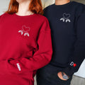 Custom Embroidered Gamer Controller Love Matching Hoodies for Couples