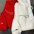 Custom Embroidered Little & Big Dipper Matching Hoodies for Couples