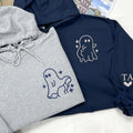 Custom Embroidered Sassy Ghost Matching Hoodies for Couples