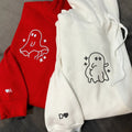 Custom Embroidered Sassy Ghost Matching Hoodies for Couples