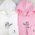 Custom Embroidered Snake Sheriff's Matching Hoodies for Couples