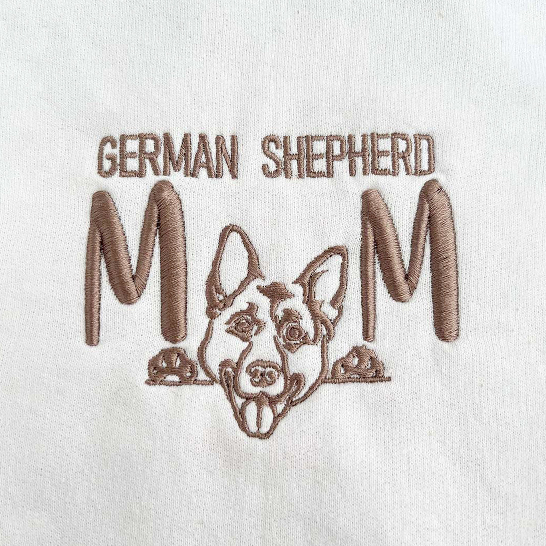Custom German Shepherd Dog Mom Embroidered Collar Shirt, Personalized Shirt with Dog Name, Gifts For German Shepherd Lovers