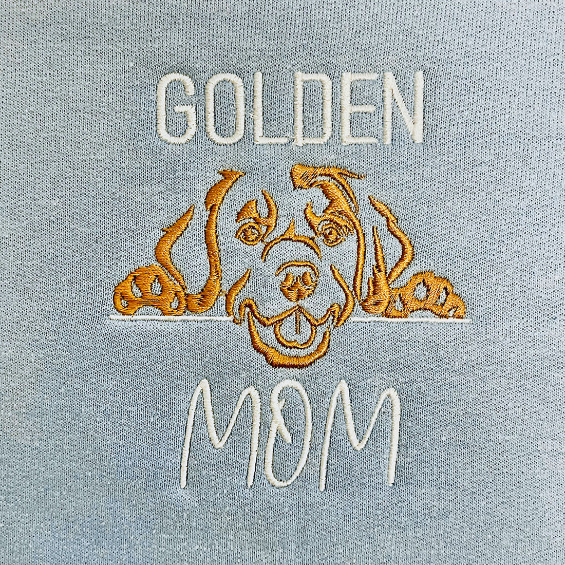 Custom Golden Retriever Dog Mom Embroidered Collar Shirt, Personalized Shirt with Dog Name, Perfect Gifts for Golden Retriever Lovers