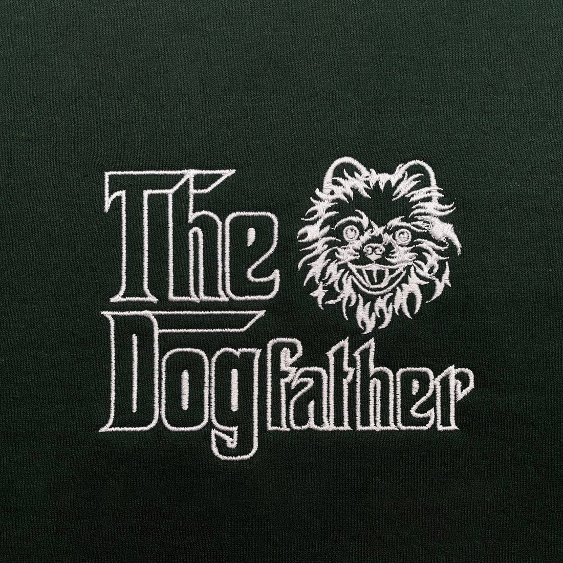Custom Pomeranian Dog Dad Embroidered Collar Shirt, Personalized The DogFather Shirt Pomeranian, Best Gifts For Pomeranian Lovers
