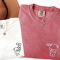 Custom Embroidered Bear Love Matching T-shirts for Couples