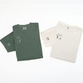 Custom Embroidered Bear and Rabbit Matching T-shirts for Couples