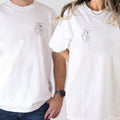 Custom Embroidered Boyfriend Girlfriend Matching Sets T-shirts for Couples