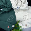 Custom Embroidered Cloud & Sun Matching Hoodies for Couples