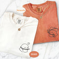 Custom Embroidered Cowboy Ghost Love Matching T-shirts for Couples