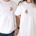 Custom Embroidered Cute Bear Matching T-shirts for Couples