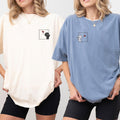 Custom Embroidered Cute Cartoon Matching T-shirts for Couples
