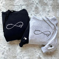 Custom Embroidered Eternal Love Matching Hoodies for Couples