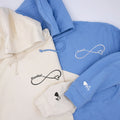Custom Embroidered Eternal Love Matching Hoodies for Couples