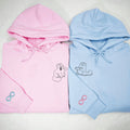 Custom Embroidered Feed Me, I'm Hungry Matching Hoodies for Couples