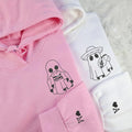 Custom Embroidered Hamburger or Taco Matching Hoodies for Couples