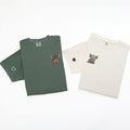 Custom Embroidered Highland Cow Matching T-shirts for Couples