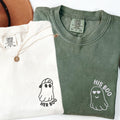 Custom Embroidered His Boo Her Boo Matching T-shirts for Couples
