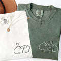 Custom Embroidered Kissing Frog Matching T-shirts for Couples