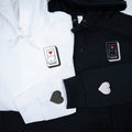 Custom Embroidered Love Switch Matching Hoodies for Couples