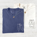 Custom Embroidered Otter Matching T-shirts for Couples