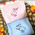 Custom Embroidered Pelican Knives Matching Hoodies for Couples