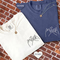 Custom Embroidered Pinky Promise Matching T-shirts for Couples