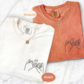 Custom Embroidered Pinky Promise Matching T-shirts for Couples