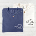 Custom Embroidered Skateboard Frog Matching T-shirts for Couples