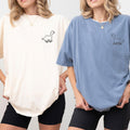 Custom Embroidered Skater Dino Matching T-shirts for Couples