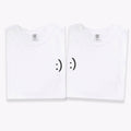 Custom Embroidered Smile Face Matching T-shirts for Couples