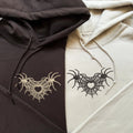 Custom Embroidered Spider Web Heart 3.0 Matching Hoodies for Couples