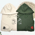 Custom Embroidered Taco or Bread Matching Hoodies for Couples